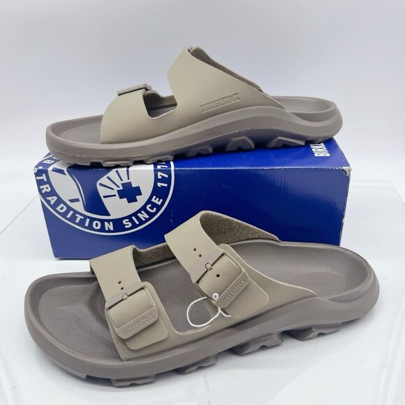 Birkenstock Mogami Terra Stealth 2 Strap Birko-Flor Slide Faded Khaki Mens EU 45 - Picture 4 of 11